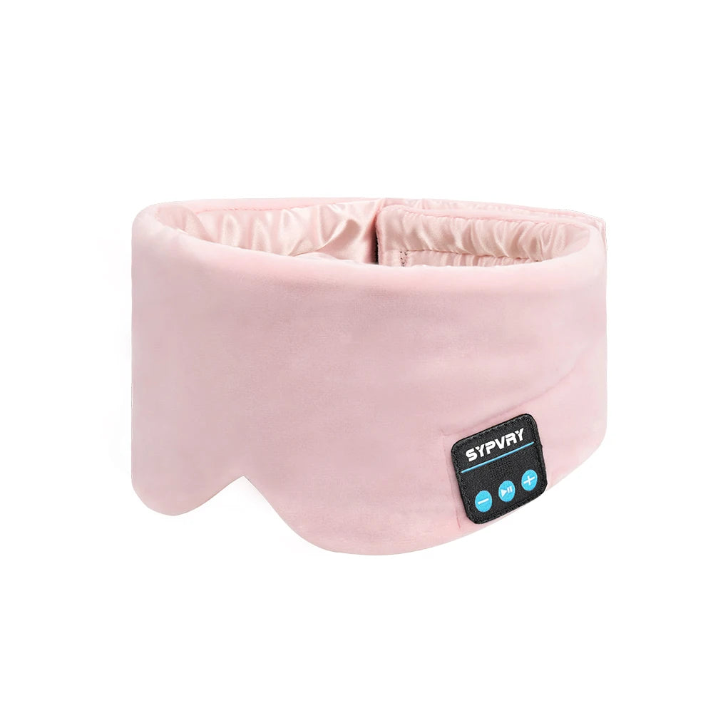 Premium Silk Sleep Mask with Wireless Headphones