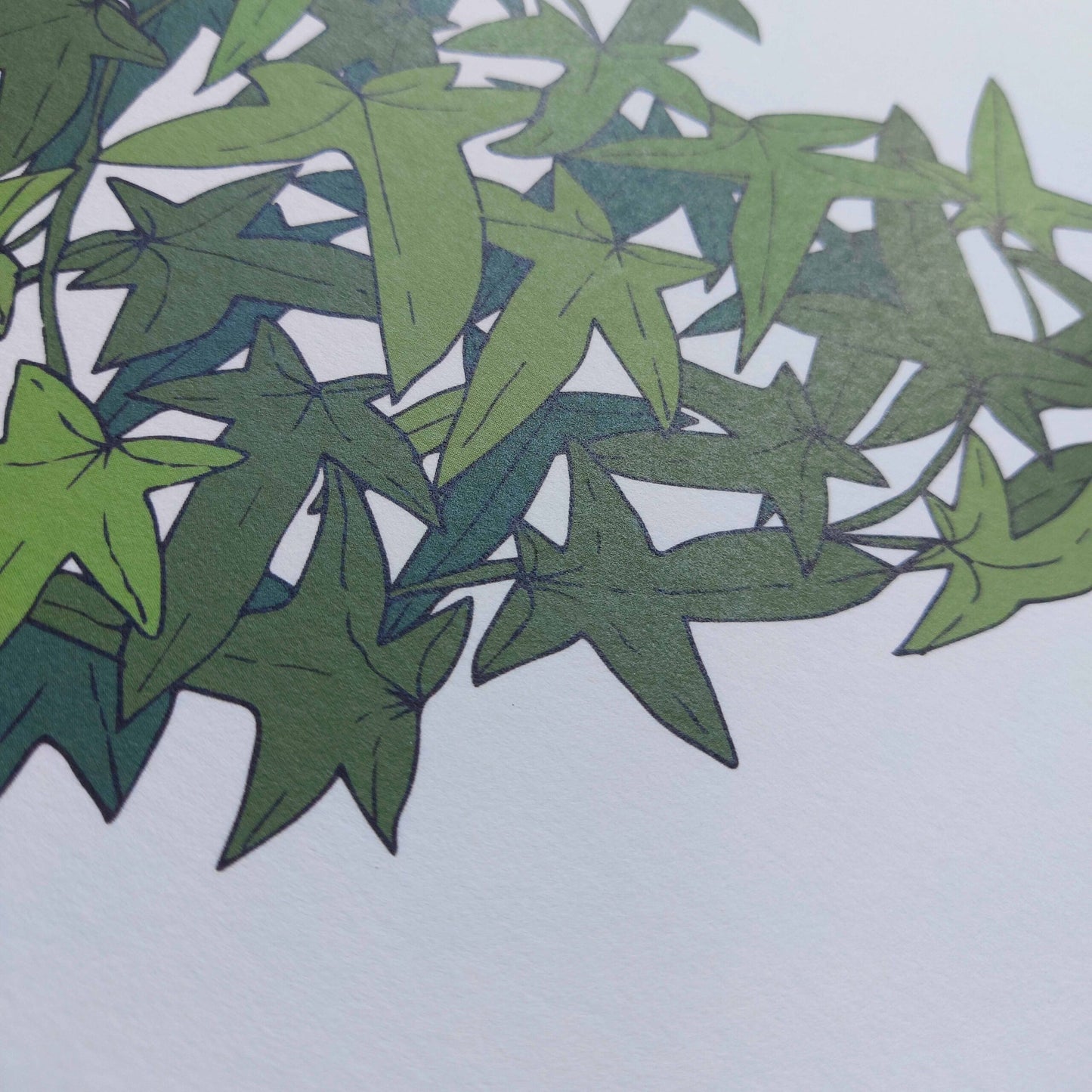 Mum's Garden Ivy Heart Art Print