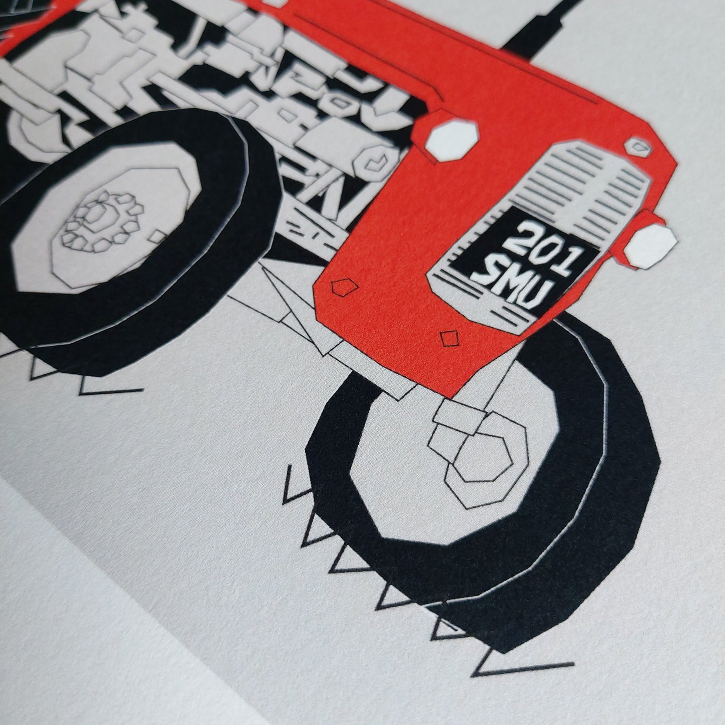 Red Vintage Tractor