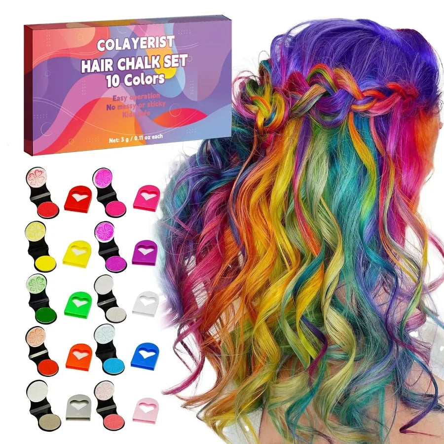 Washable Hair Chalk Set 
