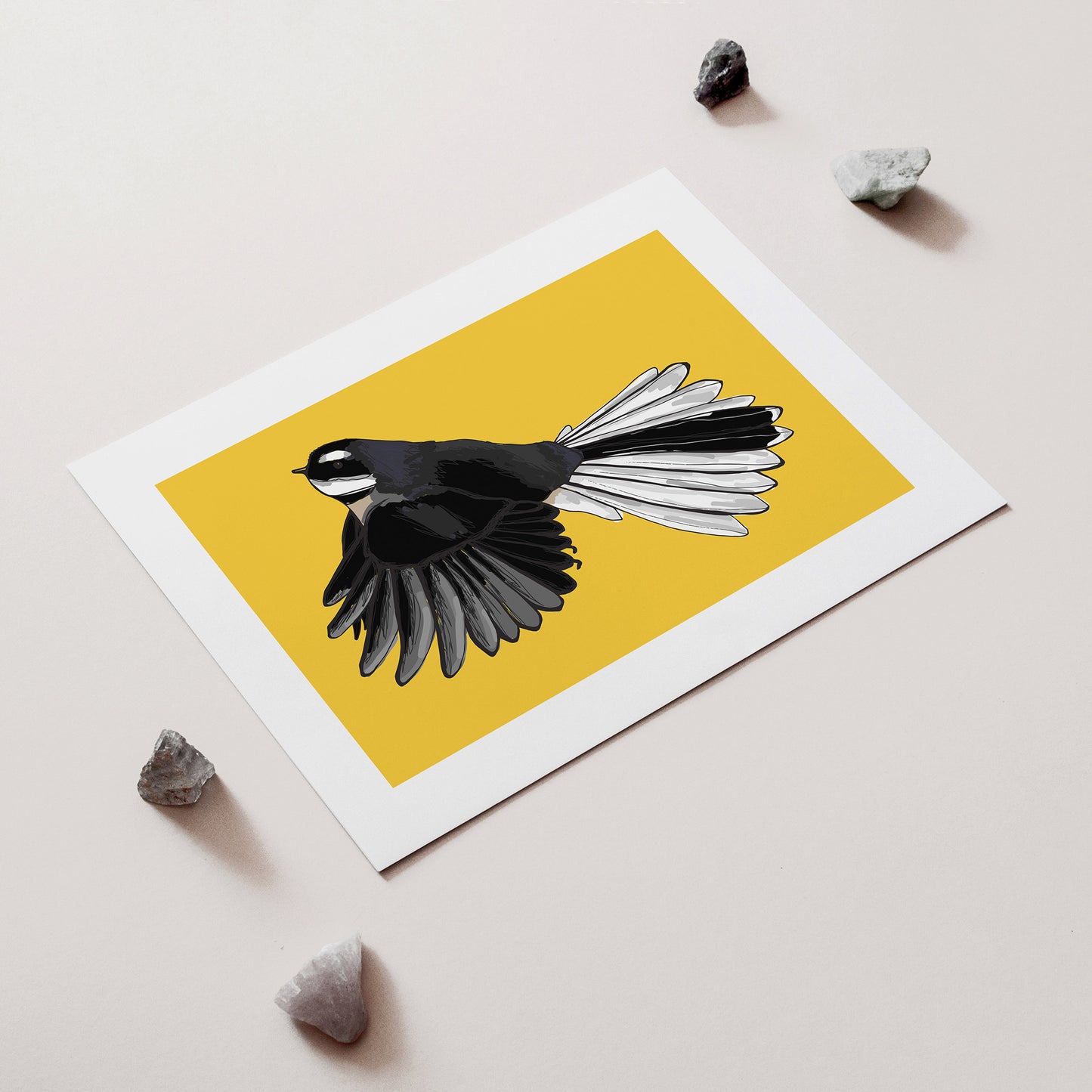 Piwakawaka Fantail Art Print for sale
