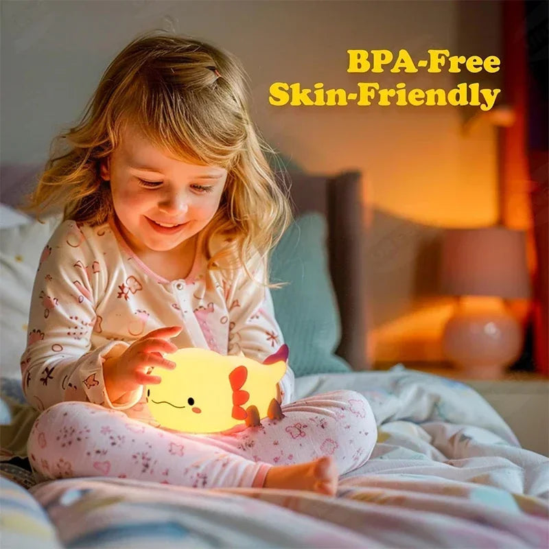 Cute Axolotl Night Light 