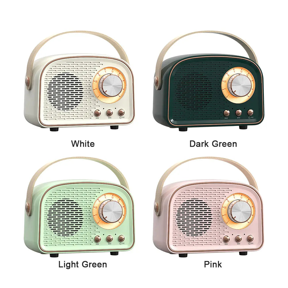 Mini Retro Bluetooth Portable Speaker with Radio 