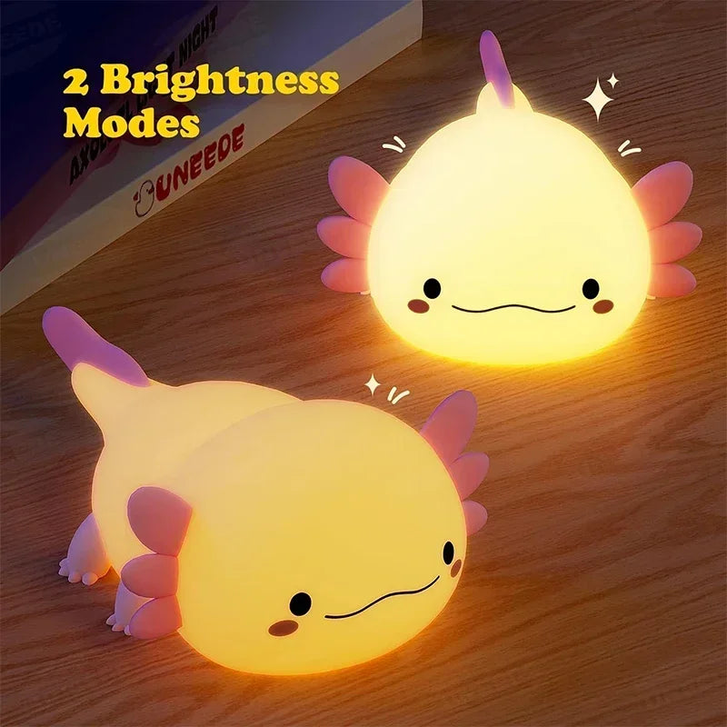 Cute Axolotl Night Light 