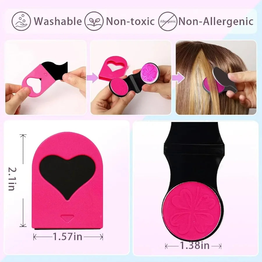Washable Hair Chalk Set 